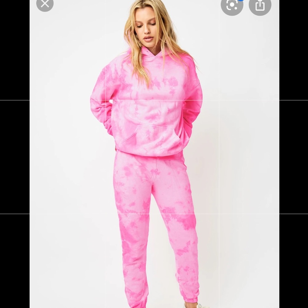 Frankie Bikini Pink Tie Dye Sweats